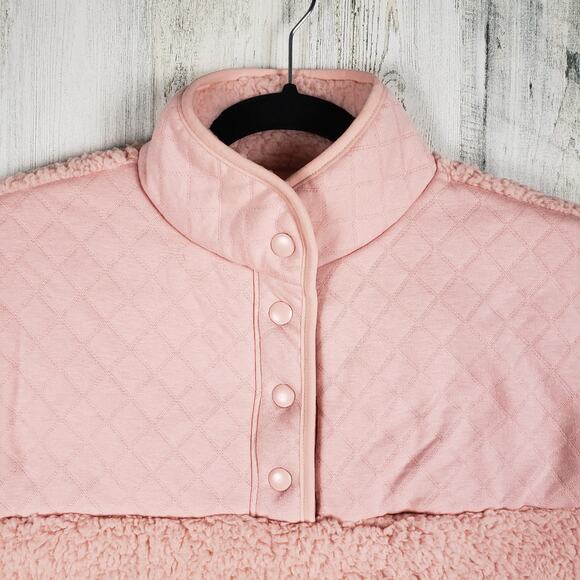 NWOT There Abouts Girls Pink Pullover Fleece Sweater Youth Size Large 14 - Picture 2 of 9